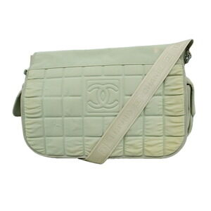Chanel Sport Nylon Shoulder Bag, Gray, Women's, P3367931